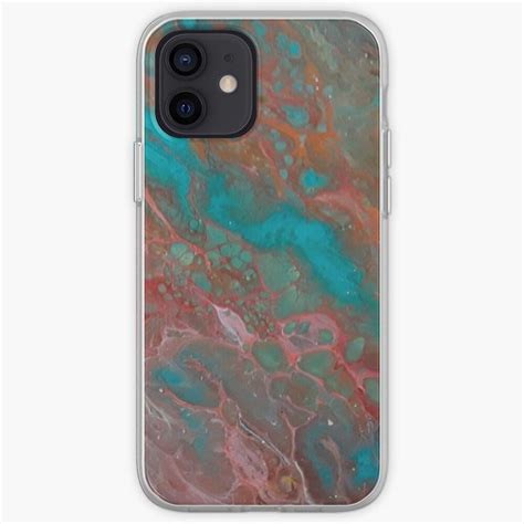 Coque iPhone avec l œuvre 8 Peinture acrylique abstraite Design