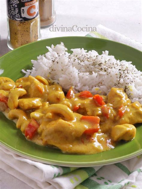 Pollo Al Curry Con Anacardos Receta De Divina Cocina