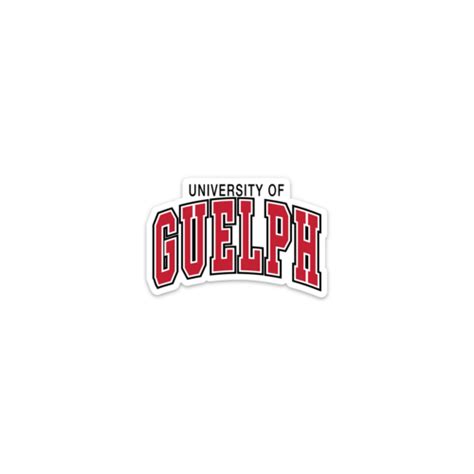 University of Guelph Bookstore - Die Cut Guelph Twill Sticker