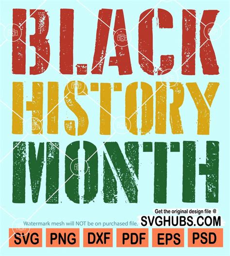 Black History Month Svg Black History Svg African American Svg Juneteenth Svg Black Pride