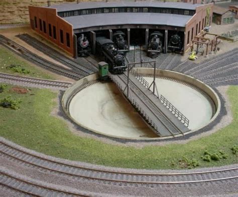 Roundhouseturntable Model Train Layouts Model Railway Track Plans