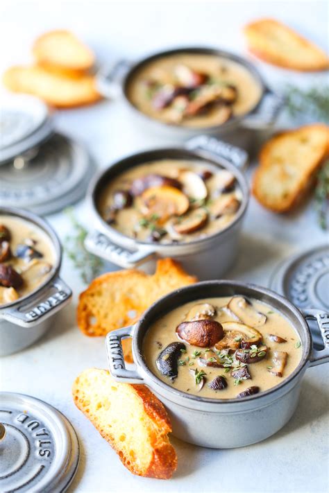 Creamy Roasted Mushroom Soup Damn Delicious