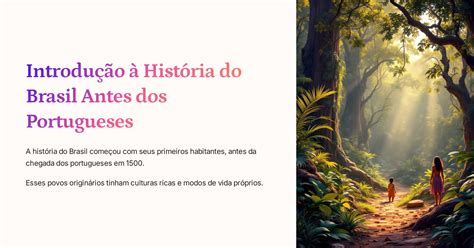 Os Primeiros Povos Da America