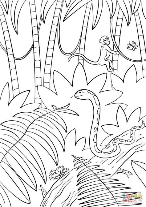 How To Draw A Jungle Scene