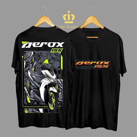 Jual Kaos Tshirt Baju Distro Motor Yamaha Aerox Connected Skuter