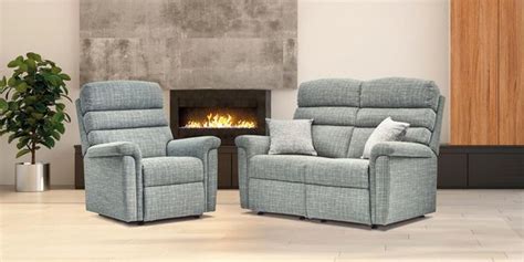 Sherborne Comfi Sit Two Seater Electric Reclining Fabric Sofa