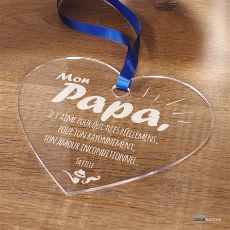 Coeur Papa Personnaliser Cadomaestro