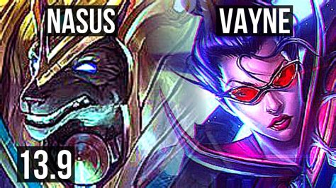 Nasus Vs Vayne Top 1200 Games 1 8m Mastery Kr Master 13 9