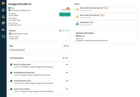 Intruder - An Effortless Vulnerability Scanner