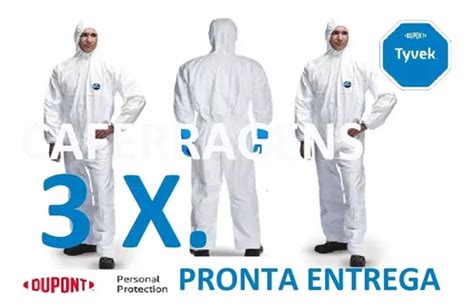 Kit Macac O Branco Tyvek Dupont Original Epi Prote O