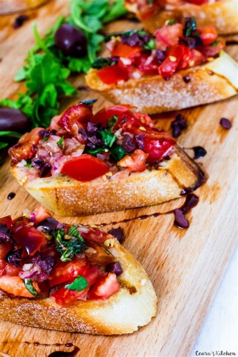 Easy Vegan Bruschetta Cearas Kitchen