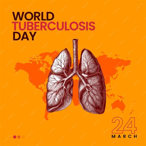 Premium Vector World Tuberculosis Day Poster