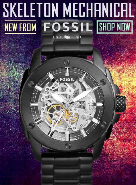 Watchismo Times: New Fossil Mechanical Watches - Strap These Skeletons ...