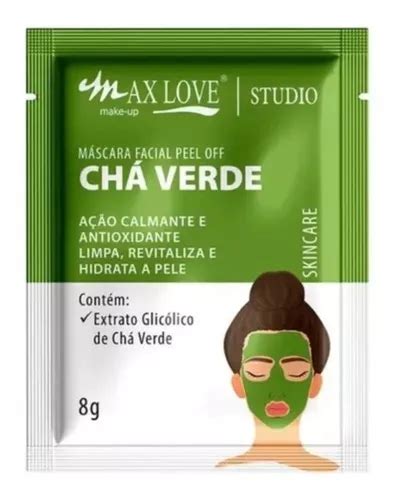 M Scara Faciai Para Pele Todo Tipo De Pele Max Love Peel Off Ch Verde