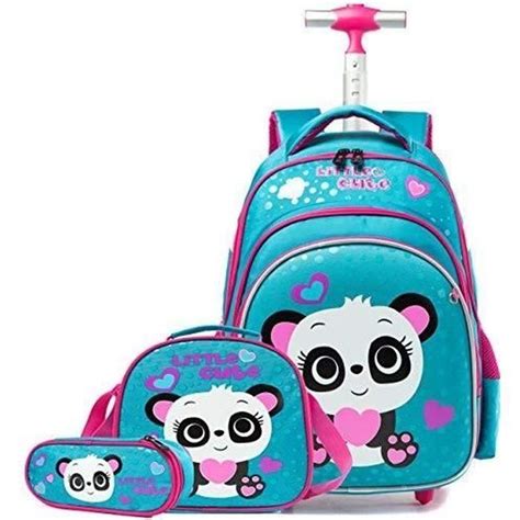 Huiya Cartable A Roulette Fille PrimaireCartables Scolaire Trolley Bag