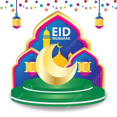 Happy Eid Mubarak Vector PNG Images Happy Eid Mubarak Classic