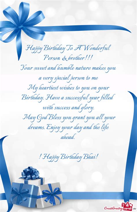 Happy Birthday Bhai - Free cards