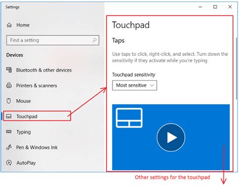 Setting The Mouse Or Touchpad In Windows 10 Rrblog