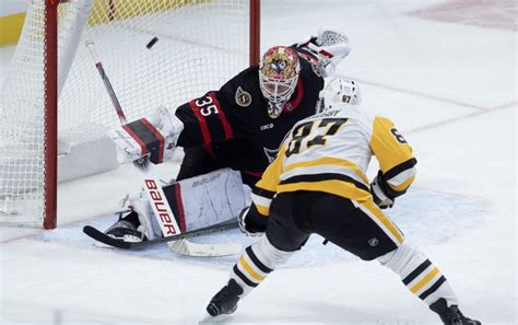 Ullmark S Surprise Start Helps Senators Beat Penguins In Ot Sault