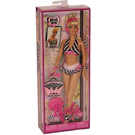 Barbie Doll Then And Now 1959 50th Anniversary P6508 Barbiepedia