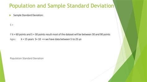 Master Statistics 1 8 Population And Sample Standard Deviation Ppt