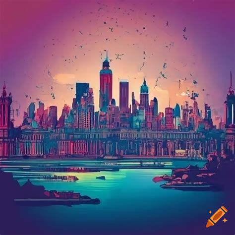 city map   central park  craiyon