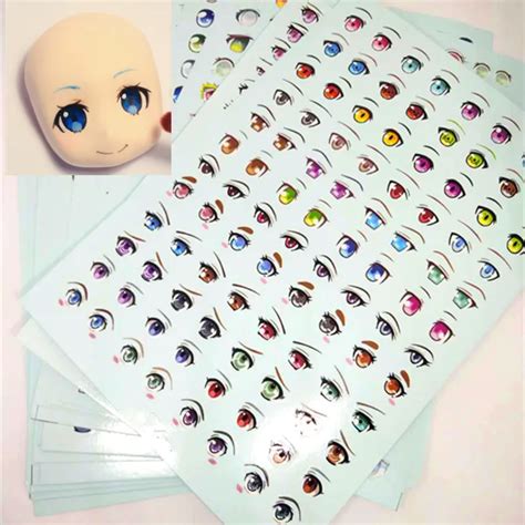 Clay Doll Diy Accessories Eye Sticker Water Sticker Multistyle Figure