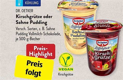 Dr Oetker Kirschgr Tze Oder Sahne Pudding Angebot Bei Aldi S D