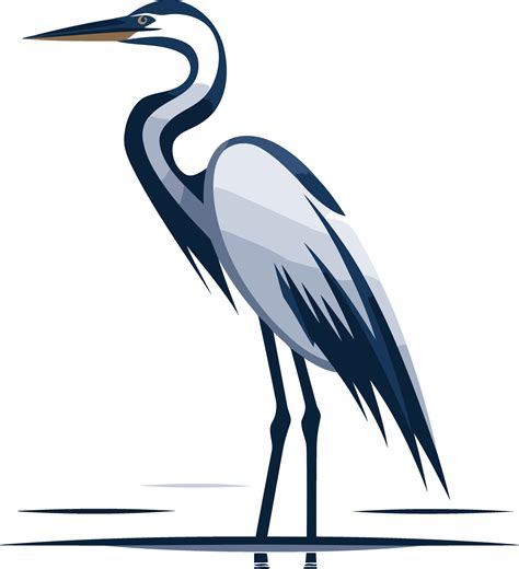 Elegant Blue Heron Illustration 49253748 Vector Art at Vecteezy