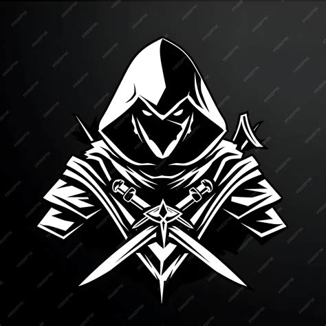 Premium Photo Design Of Assassin Logo With Stealthy And Deadly Shape