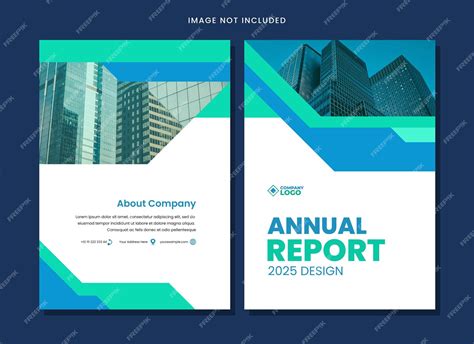 Premium Vector Annual Report Cover Design Template