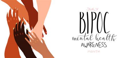 Bipoc Mental Health Awareness Illustrations Royalty Free Vector