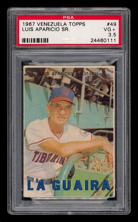 1967 Venezuela Topps Set Break 49 Luis Aparicio Sr PSA 3 5 VG EBay