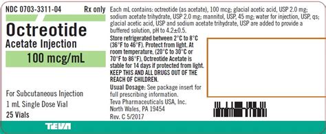 Octreotide Fda Prescribing Information Side Effects And Uses