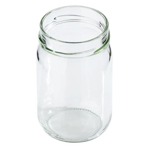 12 Oz Clear Glass Jar 70 2035 Lug Neck Finish Round Base Tricorbraun Canada