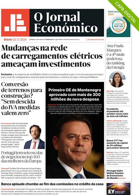 O Jornal Econ Mico Dez Jornais E Revistas Sapo Pt Ltima