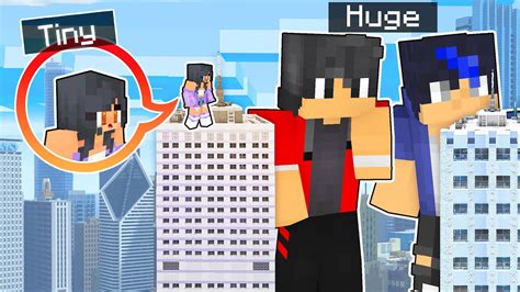 Tiny Aphmau Vs Huge Friends Hide And Seek In Minecraft Parody