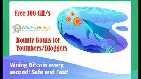 Whalesmining BEST FREE Crypto Mining Site Bounty Bonus For Youtubers