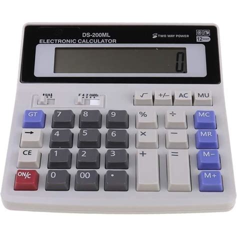 Calculatrice Bureau À 12 Chiffres Avec Écran Lcd Bouton Sensible