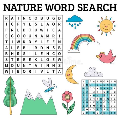 Nature word art stock vector. Illustration of plant, graphic - 15307001