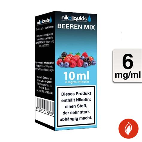 E Liquid Nikoliquids Beeren Mix Mg Pg Vg Kaufen