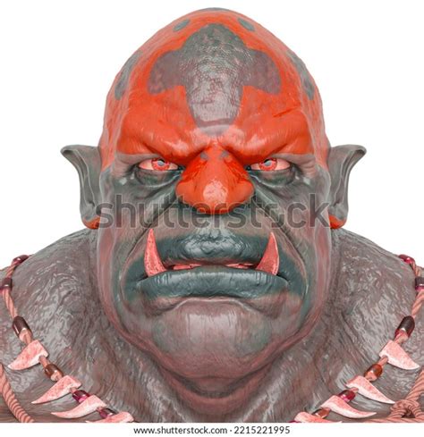 Ogre Beasty Angry On Id Photo Stock Illustration 2215221995 Shutterstock