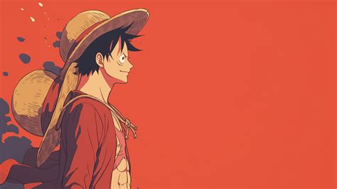 1920x1080 Resolution Minimal Monkey D Luffy One Piece 2k Art 1080p