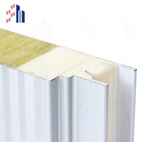 75mm Australian Standards Fireproof Rock Wool Wall Panels For Steel