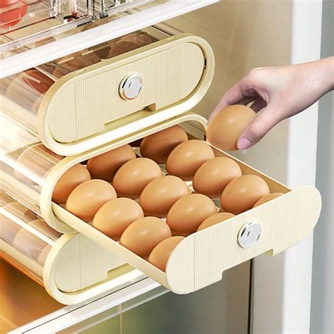 anti bacterial egg carton  eggs large capacity drawer type egg box
