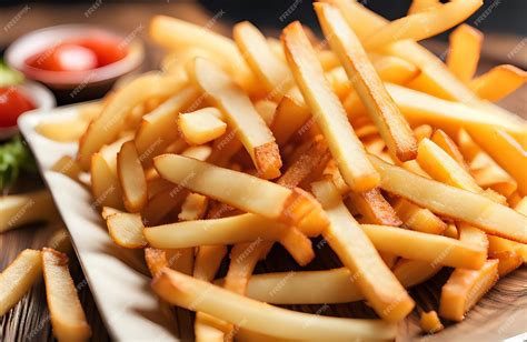 Premium Ai Image Closeup Of Plate Of Delicious Tasty Fresh French