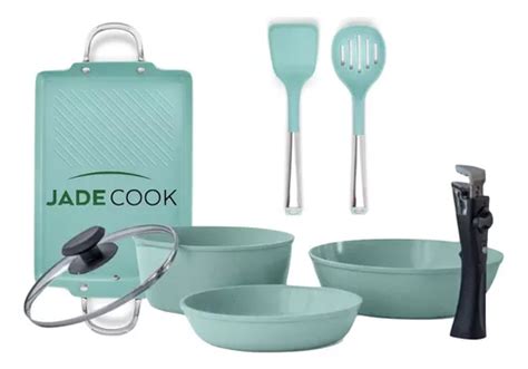 Batería De Cocina Jade Cook Smart Comal Xl Utensilios Mercadolibre