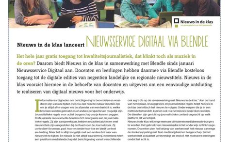 Artikel Nieuwsservice Digitaal In Vives Nieuws In De Klas