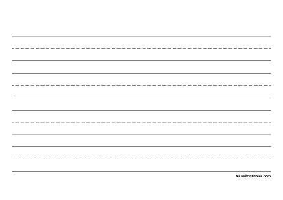 Handwriting Paper Printable Lined Paper Lined Handwriting Paper