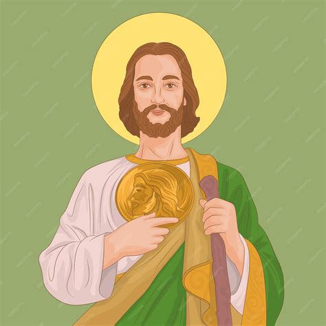 Premium Vector | Saint Jude Thaddeus apostle of Jesus